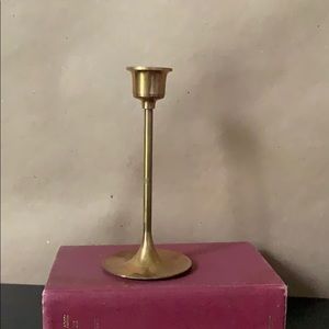 Slender Metal Vintage Candlestick